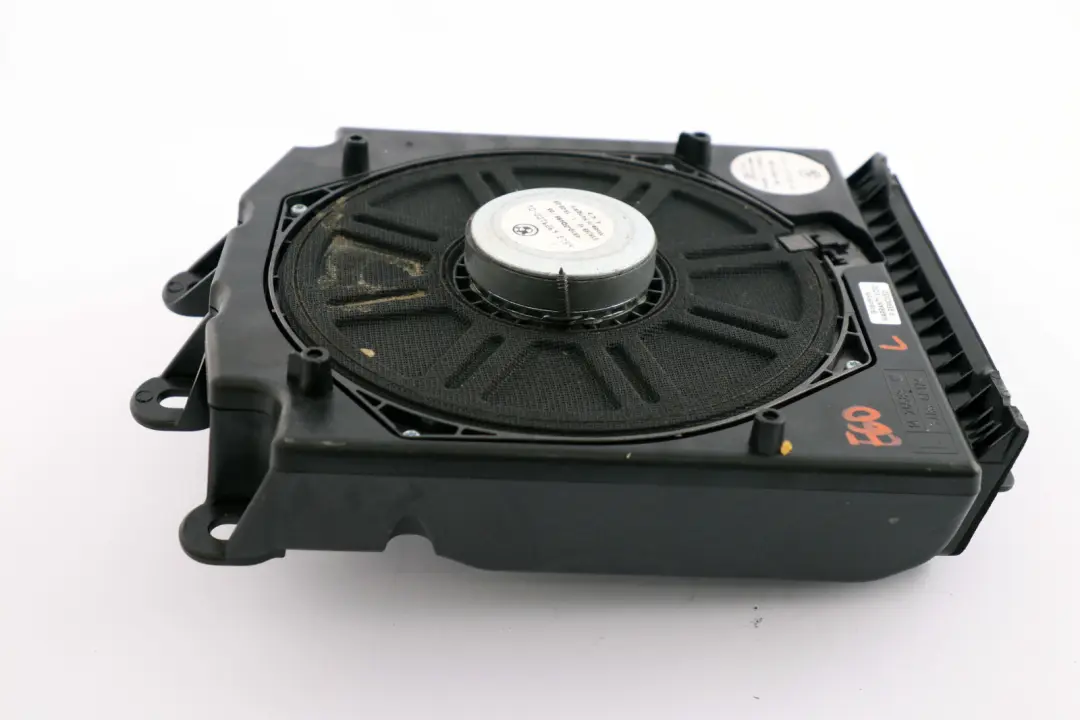 Stereo System Central Bass Floor Subwoofer Left N/S to BMW E60 E61 with Part number 65136929100 BMW E60 E61 Stereo System Central Bass Floor Subwoofer Left N/S - SKU 6919353 - Part number 65136929100