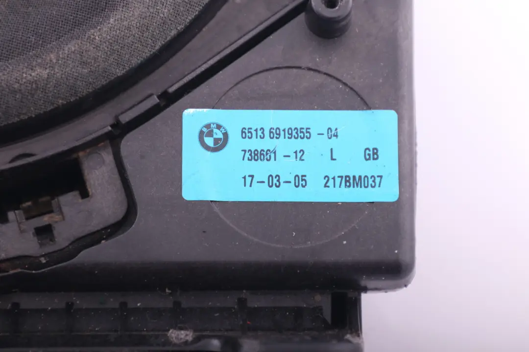 BMW E60 E61 E63 Basso Centrale SX Impianto 6513 - SKU 6919355 - Numero di parte 6919355