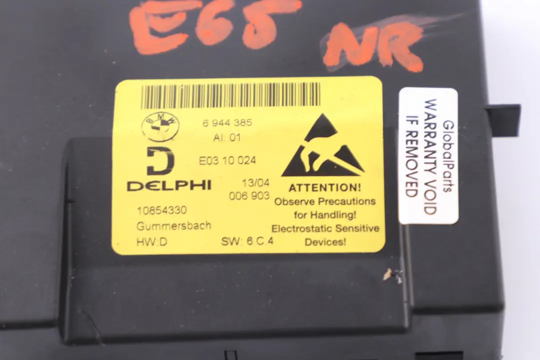 Reihe E65 E66 E67 Steuergerät Mittelkonsole vorne für BMW 7 mit Teilenummer 6919759 BMW 7 Reihe E65 E66 E67 Steuergerät Mittelkonsole vorne - SKU 6919759 - Teilenummer 6919759