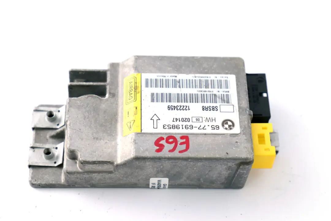 Sensor B-Pillar Airbag Right O/S to BMW 7 Series E65 E66 E67 with Part number 6919853 BMW 7 Series E65 E66 E67 Sensor B-Pillar Airbag Right O/S - SKU 6919853 - Part number 6919853