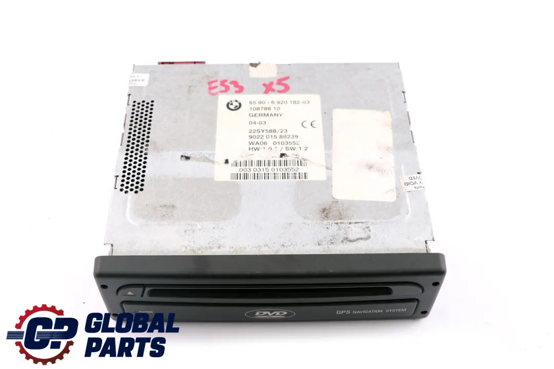 BMW X3 X5 Z4 E39 E46 E53 E83 E85 GPS Navigation Computer DVD - SKU 6920182 - Part number 9115032
