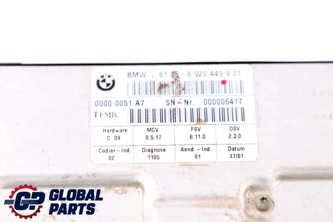Sitzmodul Sitzsteuergerät Steuergerät Modul 692044 für BMW 5 7 er E60 E61 E65 E66 mit Teilenummer 6920449 BMW 5 7 er E60 E61 E65 E66 Sitzmodul Sitzsteuergerät Steuergerät Modul 692044 - SKU 6920449 - Teilenummer 6920449