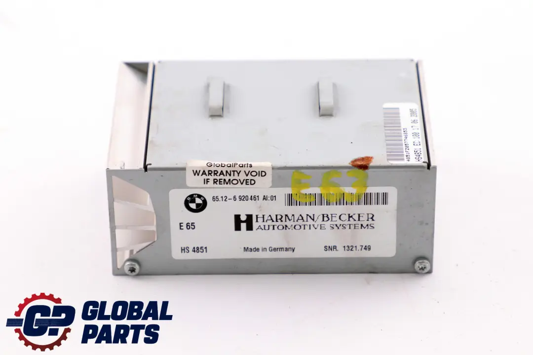 Amplifier Stereo HiFi Harman/Becker to BMW E60 E61 E63 E65 with Part number 6920461 BMW E60 E61 E63 E65 Amplifier Stereo HiFi Harman/Becker - SKU 6920461 - Part number 6920461