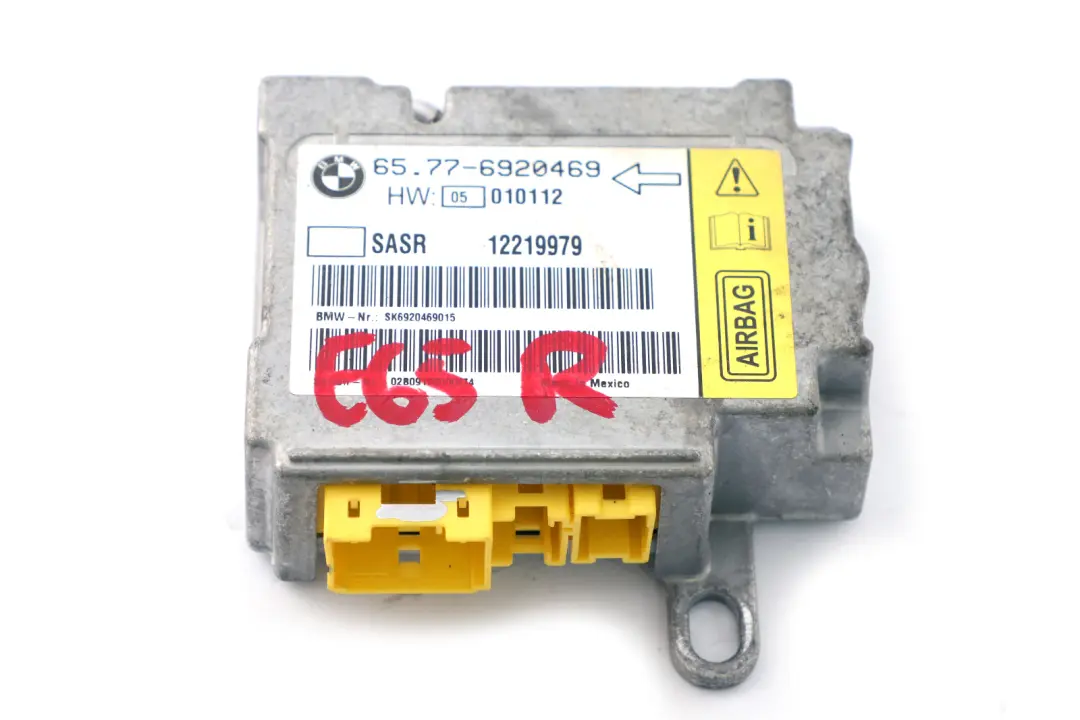 Sensor A-pillar Right Airbag 6577 to BMW E65 E66 E67 with Part number 6920469 BMW E65 E66 E67 Sensor A-pillar Right Airbag 6577 - SKU 6920469 - Part number 6920469