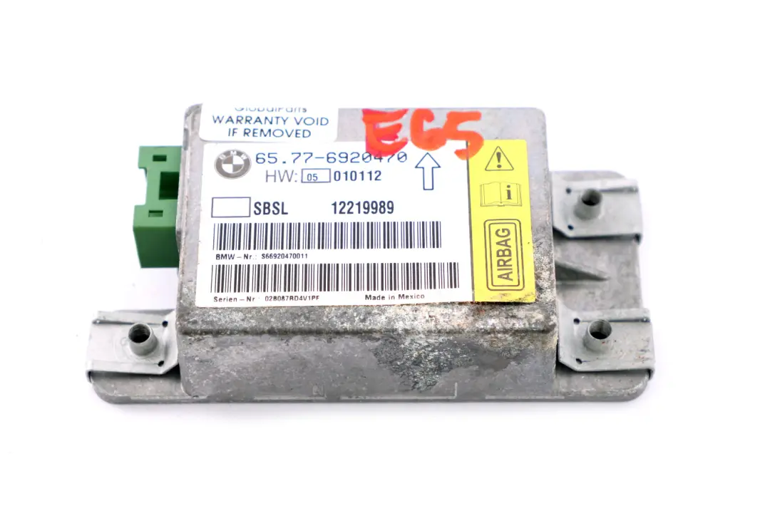 Reihe E65 E66 E67 Sensor B-Säule Links 6577 für BMW 7 mit Teilenummer 6920470 BMW 7 Reihe E65 E66 E67 Sensor B-Säule Links 6577 - SKU 6920470 - Teilenummer 6920470