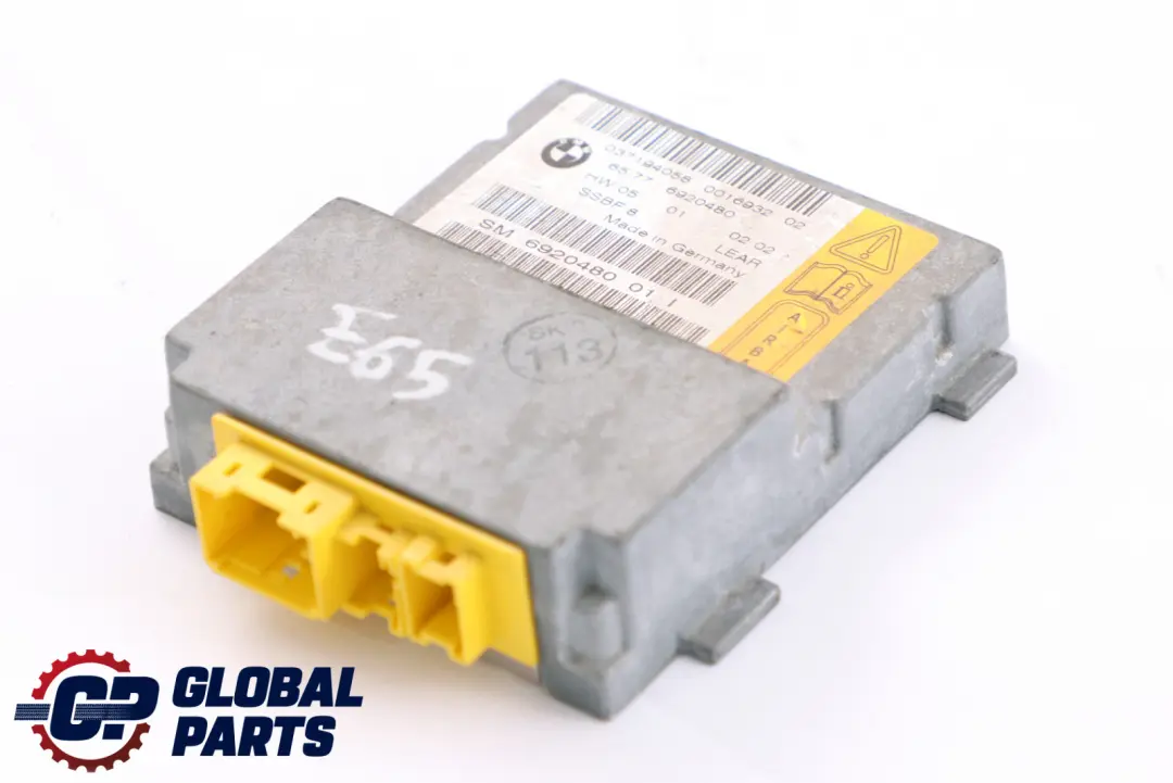 BMW 7 Series E65 E66 Passenger Seat Airbag Sensor Control Unit Module - SKU 6920480 - Part number 6920480