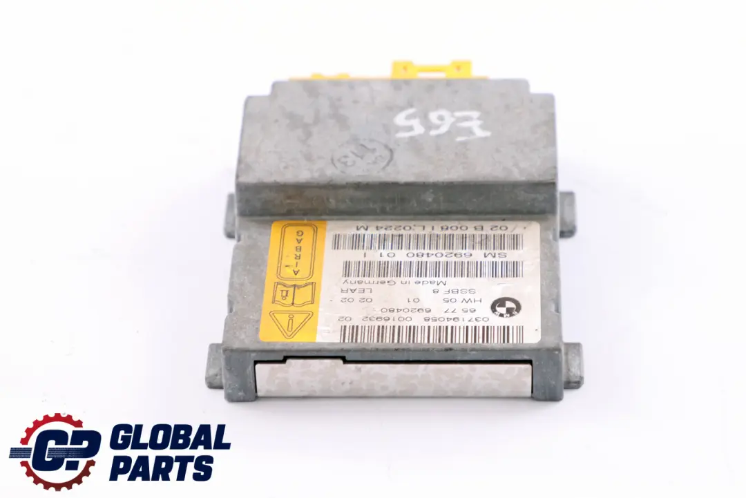 BMW 7 Series E65 E66 Passenger Seat Airbag Sensor Control Unit Module - SKU 6920480 - Part number 6920480