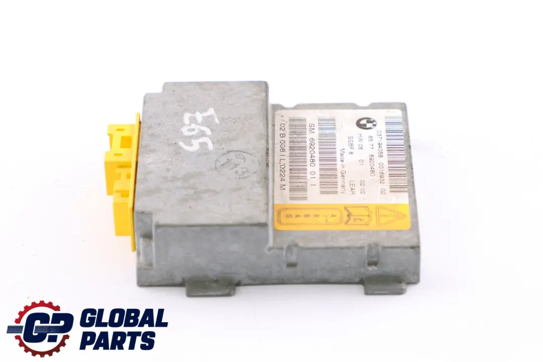Airbag Sensor Control Unit Module to BMW 7 Series E65 E66 Passenger Seat with Part number 6920480 BMW 7 Series E65 E66 Passenger Seat Airbag Sensor Control Unit Module - SKU 6920480 - Part number 6920480
