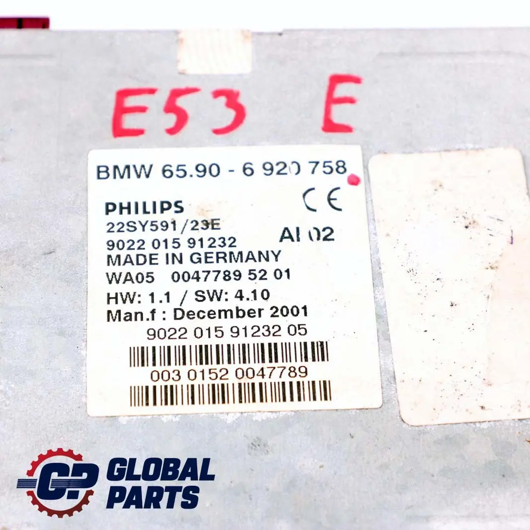 *BMW 3 5 7 X5 er E38 E39 E46 E53 GPS Navigationsrechner III Navigationssystem für mit Teilenummer 6920758 *BMW 3 5 7 X5 er E38 E39 E46 E53 GPS Navigationsrechner III Navigationssystem - SKU 6920758 - Teilenummer 6920758