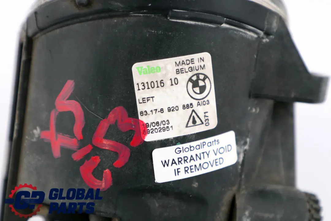 Fendinebbia Sinistro per BMW X5 E53 con numero di parte 6920885 BMW X5 E53 Fendinebbia Sinistro - SKU 6920885 - Numero di parte 6920885