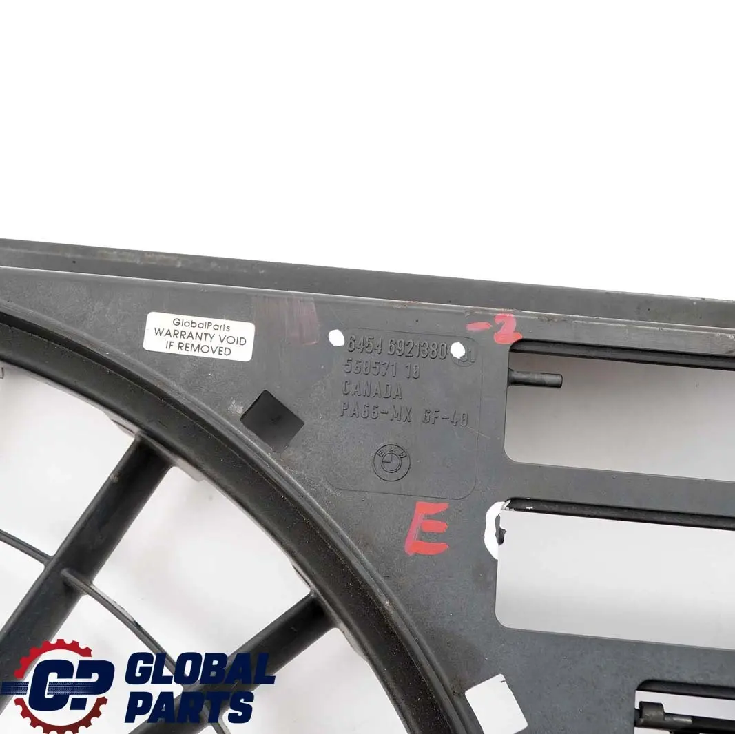BMW 7 Series E65 730d 740d Engine Cooling Radiator Shroud Cover - SKU 6921380-2 - Part number 6921380