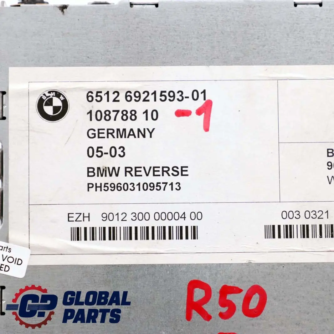 BMW MINI Cooper One R50 R53 1 Wave Radio Cassette Headunit Tape Player - SKU 6921593-1 - Part number 6921593