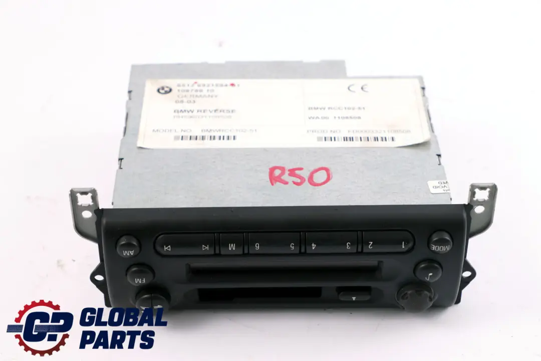 Exchange Radio Wave to BMW Mini Cooper One R50 R52 R53 with Part number 6921594 BMW Mini Cooper One R50 R52 R53 Exchange Radio Wave - SKU 6921594 - Part number 6921594