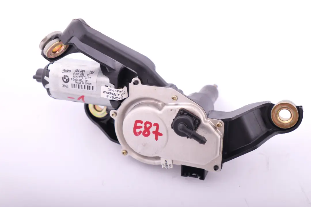  Genuine BMW 1 Series E81 E87 E87N Rear Window Wiper Motor Valeo 7199569 - SKU 6921959-1 - Part number 6921959