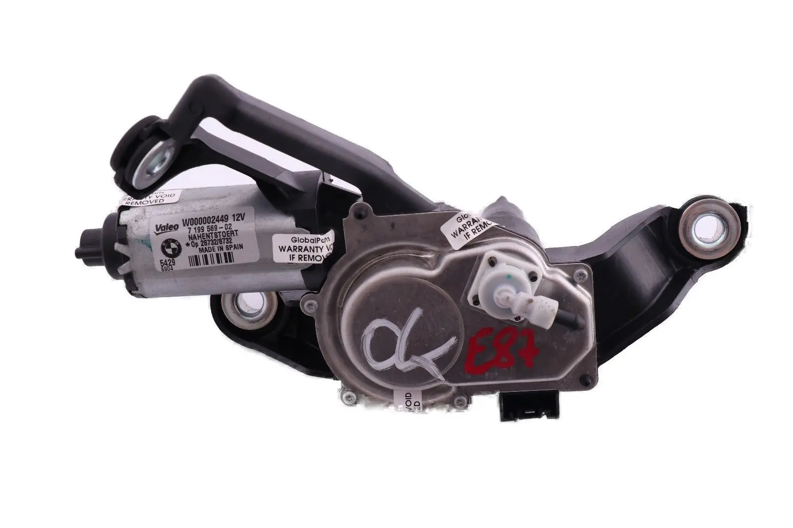 Autentico Valeo BMW E81 E87 Tergicristallo posteriore MOTORE 7199569 6921959