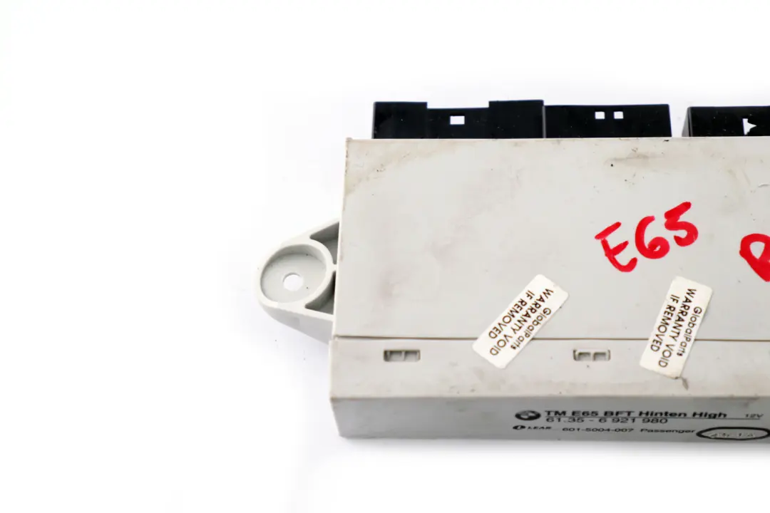 BMW 7 Series E65 E66 Control Unit Door Rear Passenger Side - SKU 6921980 - Part number 6921980