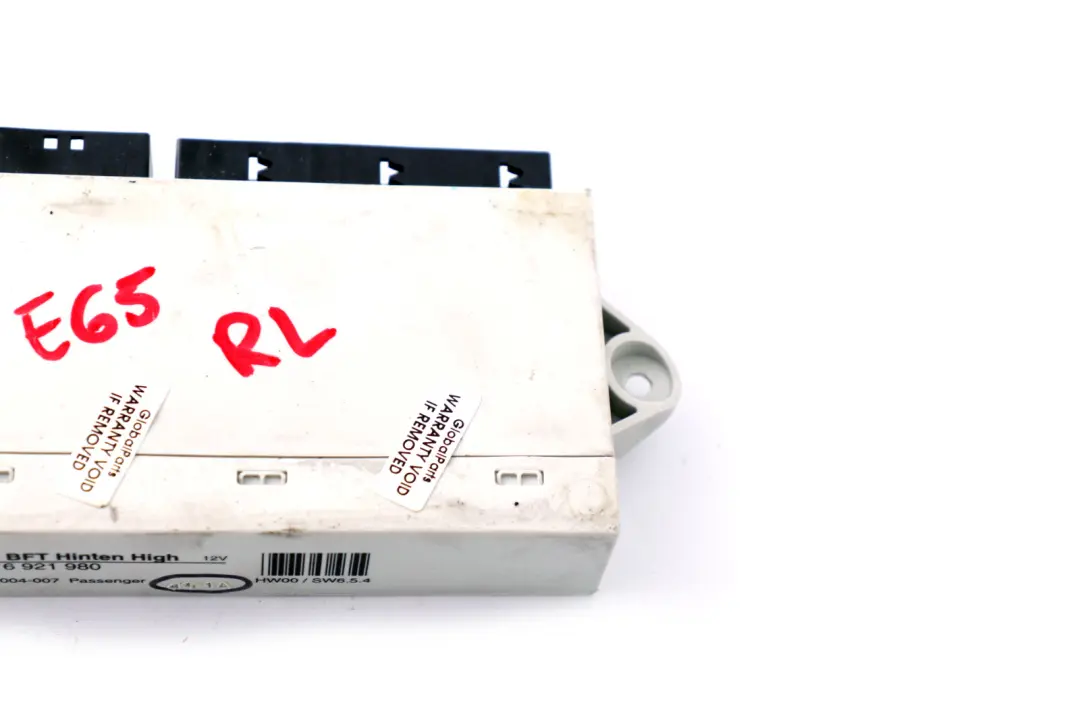 Control Unit Door Rear Passenger Side to BMW 7 Series E65 E66 with Part number 6921980 BMW 7 Series E65 E66 Control Unit Door Rear Passenger Side - SKU 6921980 - Part number 6921980