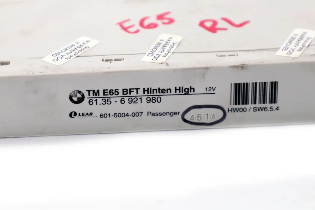 BMW E65 E66 Sterownik drzwi tylne pasażera - SKU 6921980 - Numer Części 6921980