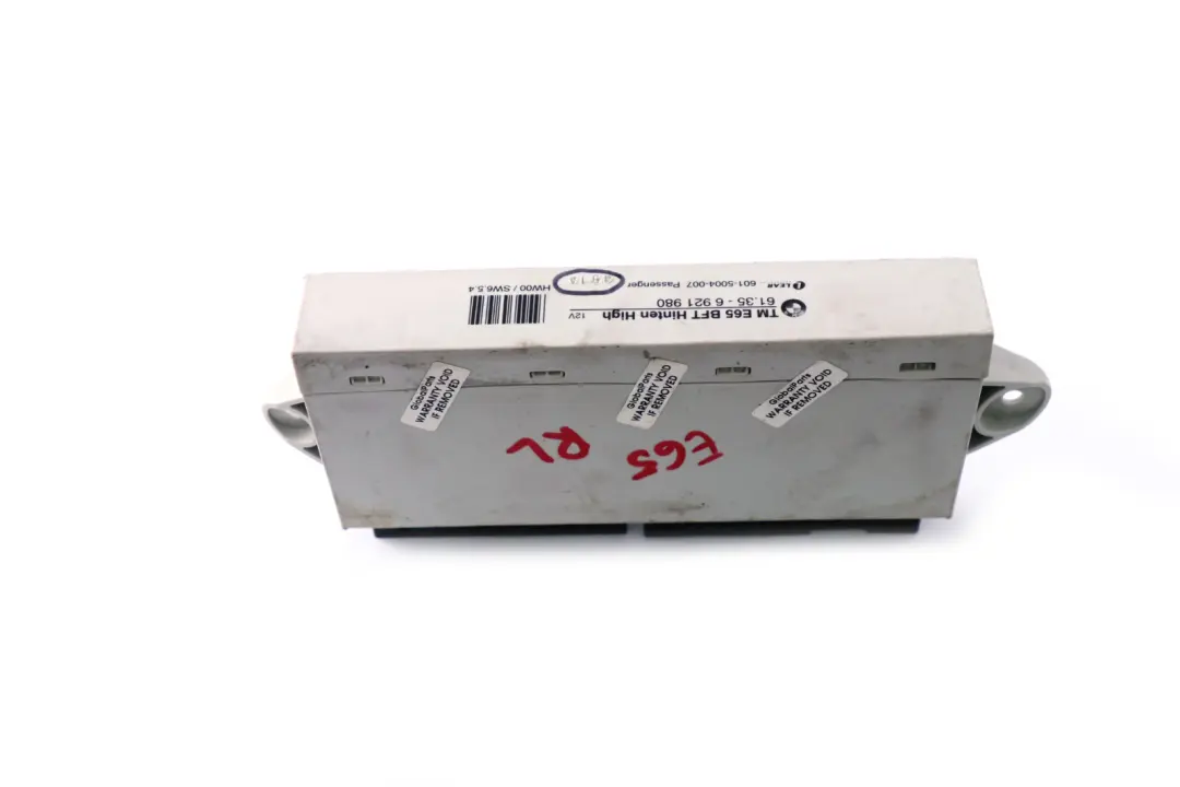 BMW E65 E66 Unidad De Control Puerta Trasera Lado Pasajero - SKU 6921980 - Número de pieza 6921980