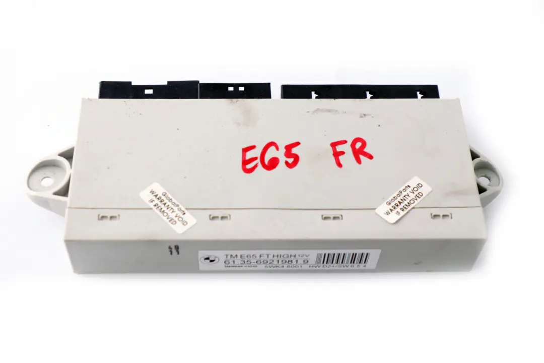 Unidad De Control Puerta Delantera Lado Conductor para BMW E65 E66 E67 con número de pieza 6921981 BMW E65 E66 E67 Unidad De Control Puerta Delantera Lado Conductor - SKU 6921981 - Número de pieza 6921981