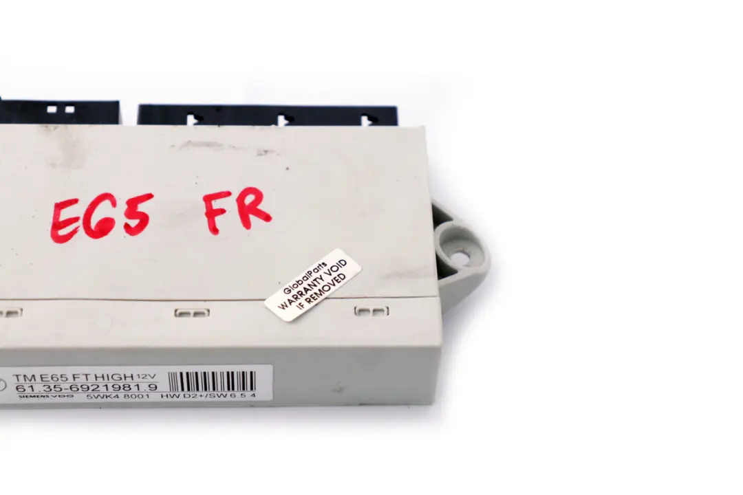 Control Unit Door Front Driver Side to BMW 7 Series E65 E66 E67 with Part number 6921981 BMW 7 Series E65 E66 E67 Control Unit Door Front Driver Side - SKU 6921981 - Part number 6921981