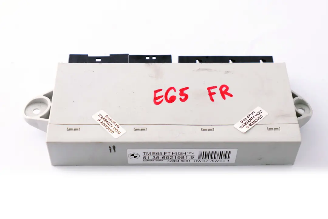 BMW E65 E66 E67 Unidad De Control Puerta Delantera Lado Conductor - SKU 6921981 - Número de pieza 6921981