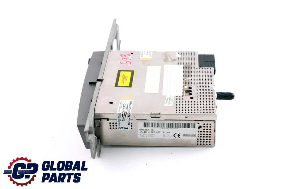 Audio System Controller Player to BMW 7 Series E65 E66 E67 CD with Part number 6922077 BMW 7 Series E65 E66 E67 CD Audio System Controller Player - SKU 6922077 - Part number 6922077
