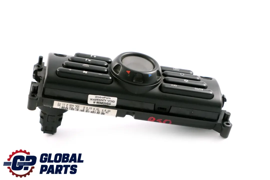 Bedienteil Klimaautomatik für Mini Cooper R50 R52 mit Teilenummer 6922255 Mini Cooper R50 R52 Bedienteil Klimaautomatik - SKU 6922255 - Teilenummer 6922255