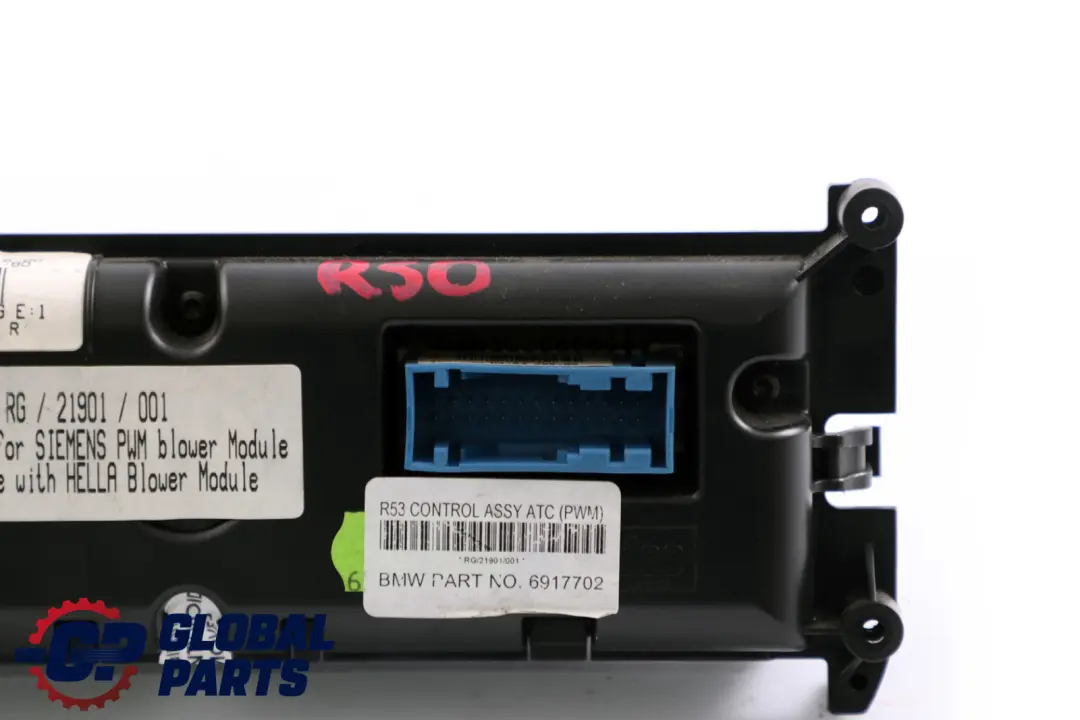 Bedienteil Klimaautomatik für Mini Cooper R50 R52 mit Teilenummer 6922255 Mini Cooper R50 R52 Bedienteil Klimaautomatik - SKU 6922255 - Teilenummer 6922255