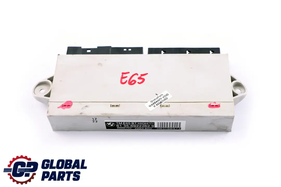 Control Unit Door Front Passenger Side to BMW 7 Series E65 E66 E67 with Part number 6922262 BMW 7 Series E65 E66 E67 Control Unit Door Front Passenger Side - SKU 6922262 - Part number 6922262