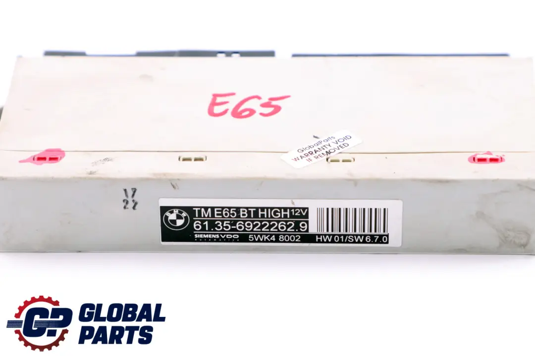 Unita di controllo porta anteriore lato passeggero per BMW E65 E66 E67 con numero di parte 6922262 BMW E65 E66 E67 Unita di controllo porta anteriore lato passeggero - SKU 6922262 - Numero di parte 6922262