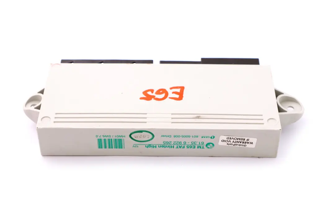 Control Unit Door Rear Driver-Side to BMW 7 Series E65 E66 E67 with Part number 61356922265 BMW 7 Series E65 E66 E67 Control Unit Door Rear Driver-Side - SKU 6922265 - Part number 61356922265