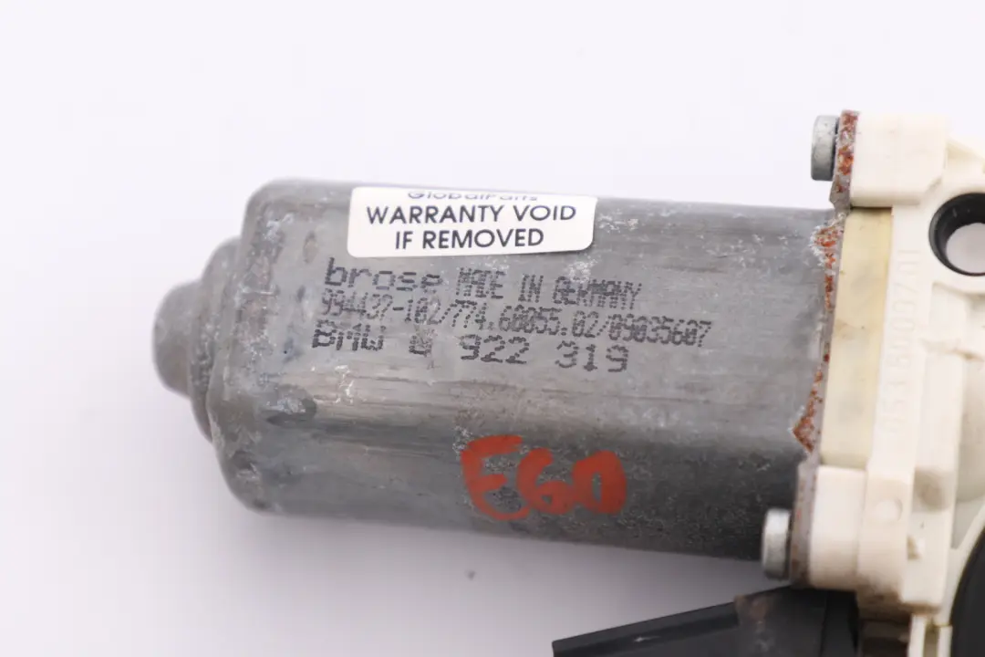 Window Lifter Motor Drive Rear Left N/S Door to BMW E60 E61 LCI with Part number 6922319 BMW E60 E61 LCI Window Lifter Motor Drive Rear Left N/S Door - SKU 6922319 - Part number 6922319