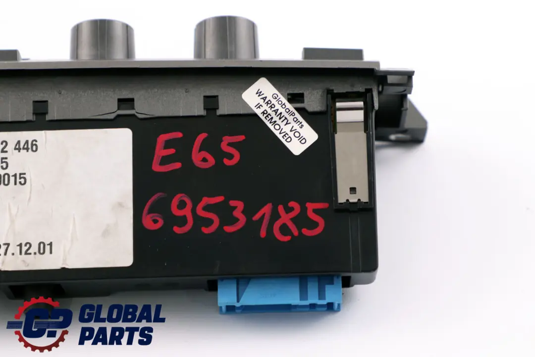 Conditioning Control Panel Switch Unit to BMW 7 Series E65 Automatic Air with Part number 6953185 BMW 7 Series E65 Automatic Air Conditioning Control Panel Switch Unit - SKU 6922446 - Part number 6953185