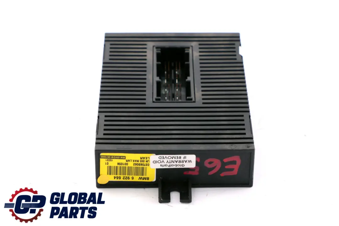 Light Control Module Unit Lear LM MAN.LWR 6135 to BMW 7 Series E65 with Part number 6922664 BMW 7 Series E65 Light Control Module Unit Lear LM MAN.LWR 6135 - SKU 6922664 - Part number 6922664