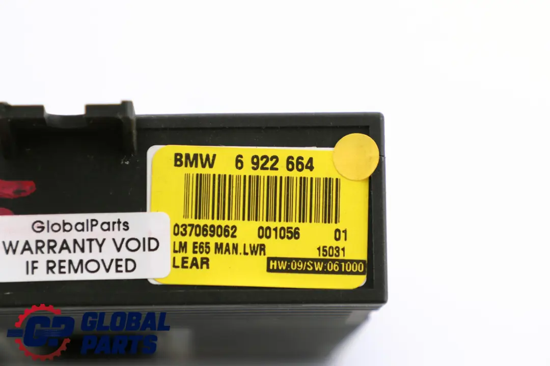 BMW 7 Series E65 Light Control Module Unit Lear LM MAN.LWR 6135 - SKU 6922664 - Part number 6922664