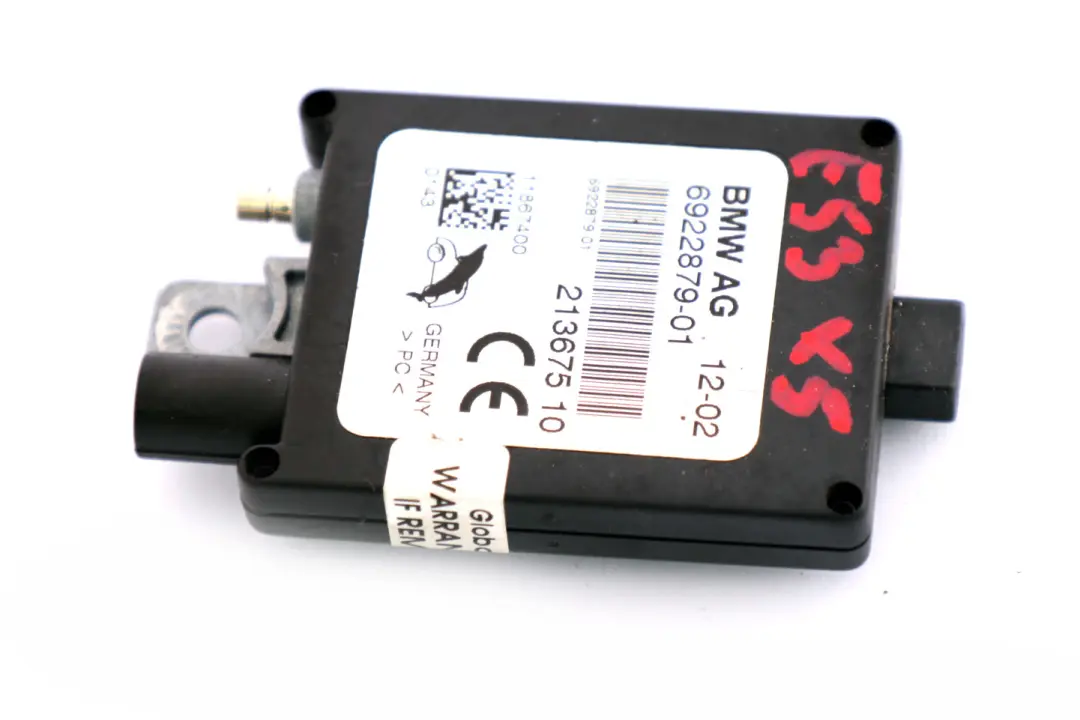 Antena TV Sistema Amplificador Booster 868MHZ para BMW X5 E53 con número de pieza 6922879 BMW X5 E53 Antena TV Sistema Amplificador Booster 868MHZ - SKU 6922879 - Número de pieza 6922879