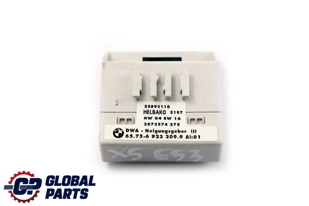 Sistema Di Allarme Modulo Indicatore Inclinazione per BMW X5 E46 E53 con numero di parte 6923209 BMW X5 E46 E53 Sistema Di Allarme Modulo Indicatore Inclinazione - SKU 6923209 - Numero di parte 6923209