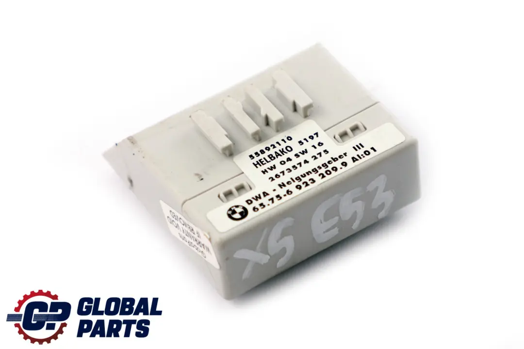 Sistema Di Allarme Modulo Indicatore Inclinazione per BMW X5 E46 E53 con numero di parte 6923209 BMW X5 E46 E53 Sistema Di Allarme Modulo Indicatore Inclinazione - SKU 6923209 - Numero di parte 6923209