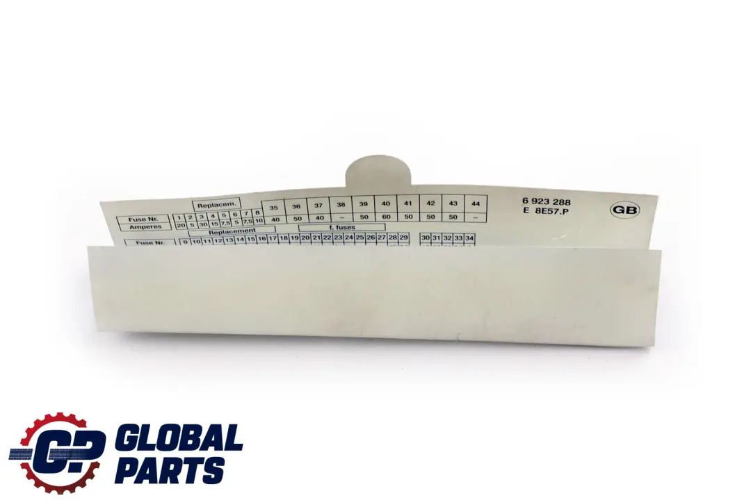 Map Fuse Grouping to BMW 7 Series E65 E66 with Part number 6923288 BMW 7 Series E65 E66 Map Fuse Grouping - SKU 6923288 - Part number 6923288