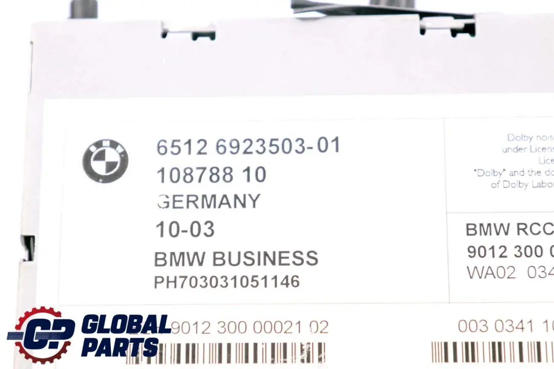 Radio Boost Dolby Cassette Tape Player to Mini Cooper One R50 R53 with Part number 6923503 Mini Cooper One R50 R53 Radio Boost Dolby Cassette Tape Player - SKU 6923503 - Part number 6923503