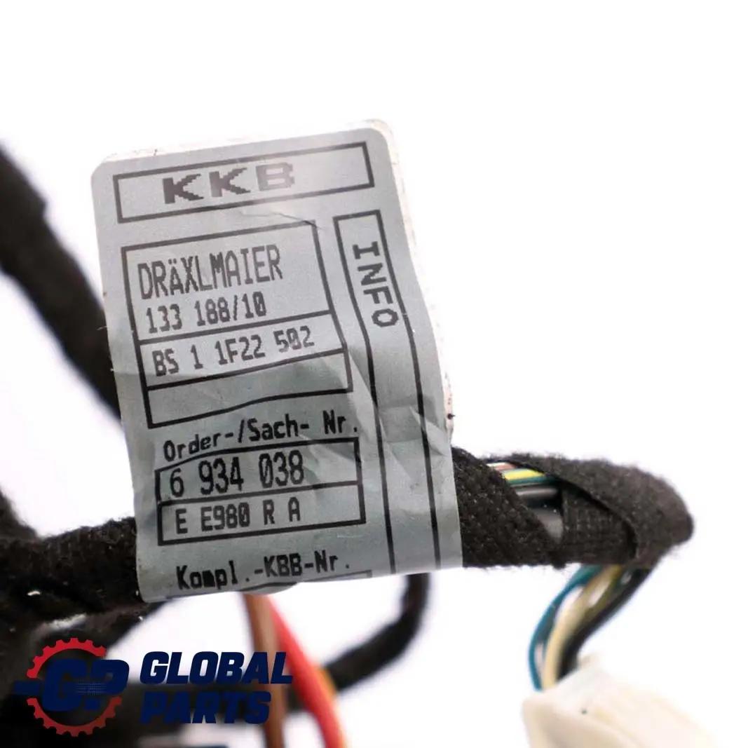 BMW 7 Series E65 Cable Door Rear Left N/S Wiring Harness - SKU 6923711 - Part number 6934038