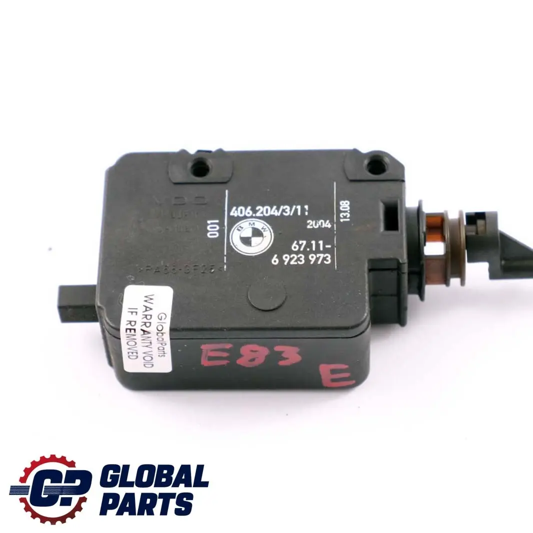 Attuatore Blocco Sportello Serbatoio Carburante per BMW X3 E46 E83 con numero di parte 6923973 BMW X3 E46 E83 Attuatore Blocco Sportello Serbatoio Carburante - SKU 6923973 - Numero di parte 6923973
