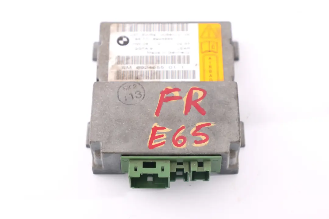 BMW 7 Series E65 E66 Driver's Seat Airbag Sensor Control Unit Module - SKU 6924555 - Part number 6924555