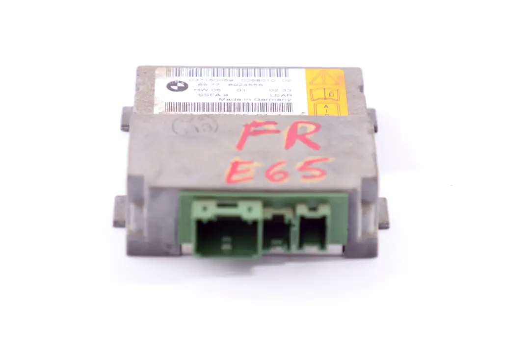 BMW 7 Series E65 E66 Driver's Seat Airbag Sensor Control Unit Module - SKU 6924555 - Part number 6924555