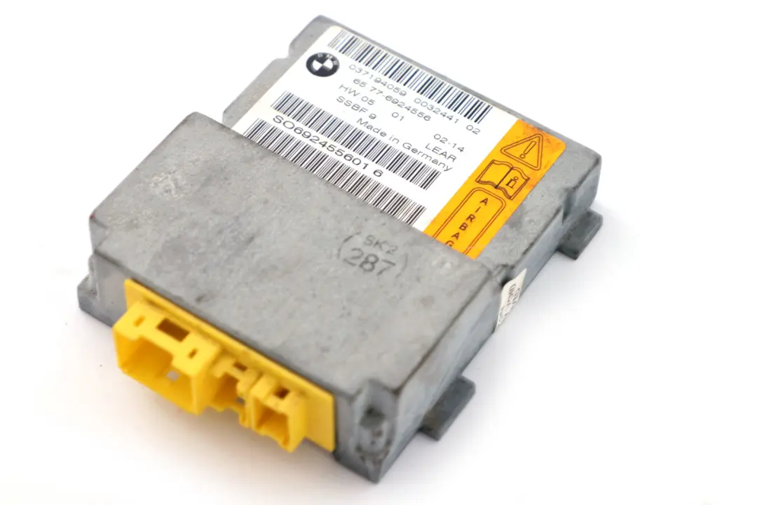 Airbag Sensor Control Unit Module to BMW 7 Series E65 E66 Passenger Seat with Part number 6924556 BMW 7 Series E65 E66 Passenger Seat Airbag Sensor Control Unit Module - SKU 6924556 - Part number 6924556