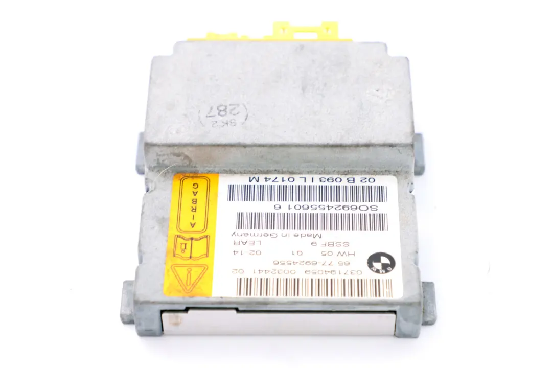 BMW 7 Series E65 E66 Passenger Seat Airbag Sensor Control Unit Module - SKU 6924556 - Part number 6924556