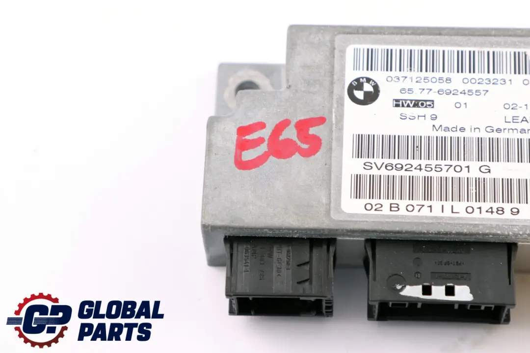 Sensor Rear Seat Airbag to BMW 7 Series E65 E66 E67 with Part number 6949906 BMW 7 Series E65 E66 E67 Sensor Rear Seat Airbag - SKU 6924557 - Part number 6949906