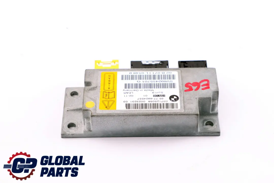 Sensor Rear Seat Airbag to BMW 7 Series E65 E66 E67 with Part number 6949906 BMW 7 Series E65 E66 E67 Sensor Rear Seat Airbag - SKU 6924557 - Part number 6949906