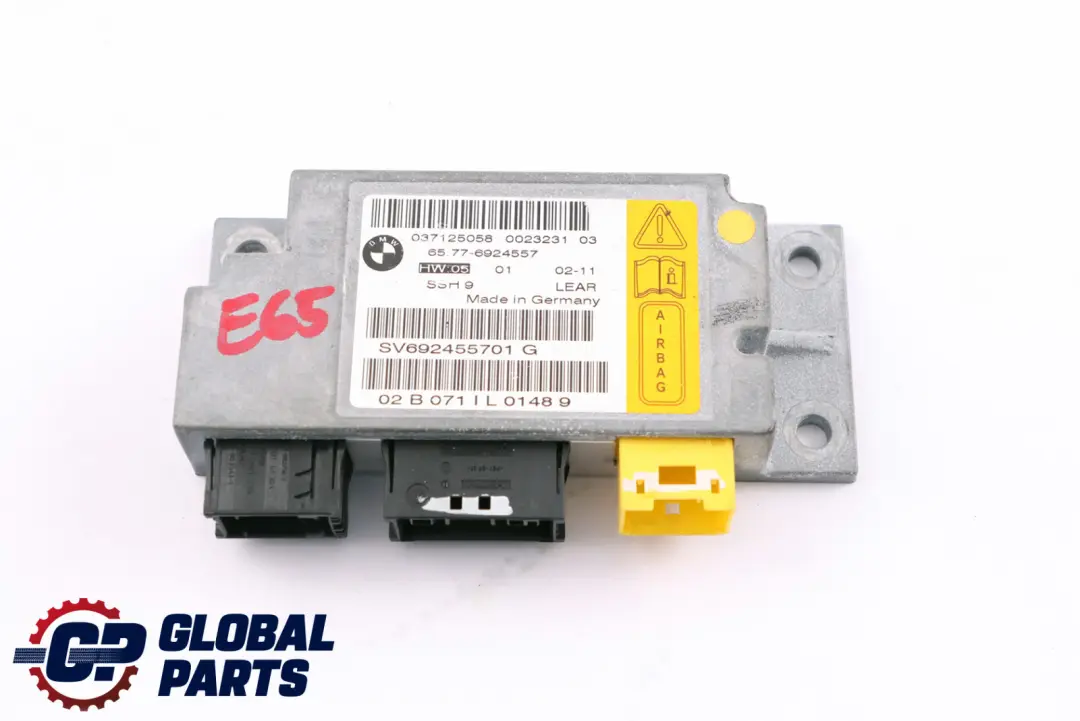 BMW 7 Series E65 E66 E67 Sensor Rear Seat Airbag - SKU 6924557 - Part number 6949906